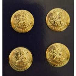 California State Seal 5/8" Gold Uniform Buttons